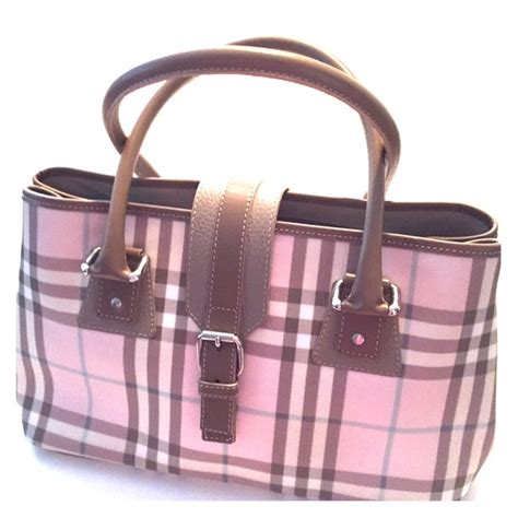 burberry london small pink plaid purse|Burberry handbags sale.